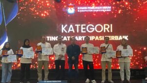 PPK Licin Sabet 3 Penghargaan dari KPU Banyuwangi