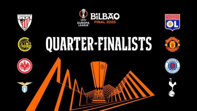 
					Berikut Jadwal Pertandingan Babak Perempat Final Liga Eropa UEFA 2024/2025
