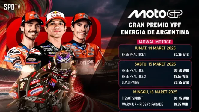 
					Jadwal MotoGP Argentina 2025