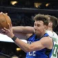 Forward Orlando Magic, Franz Wagner mencetak rebound pada gim ketiga Playoff NBA 2025, 26 April 2025.