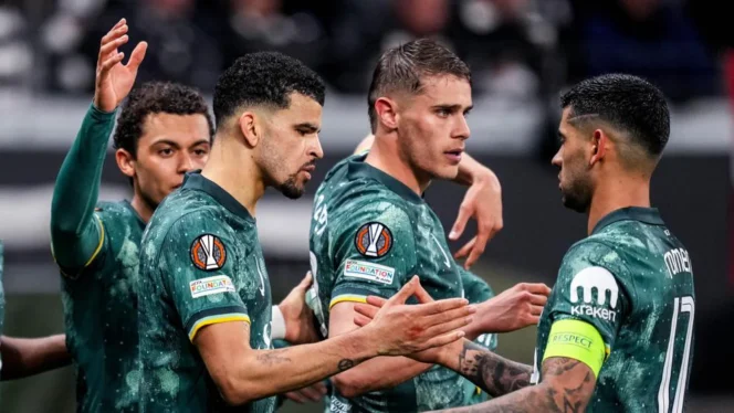 
					Tottenham Tundukkan Frankfurt Lewat Penalti Solanke, Lolos ke Semifinal Liga Europa