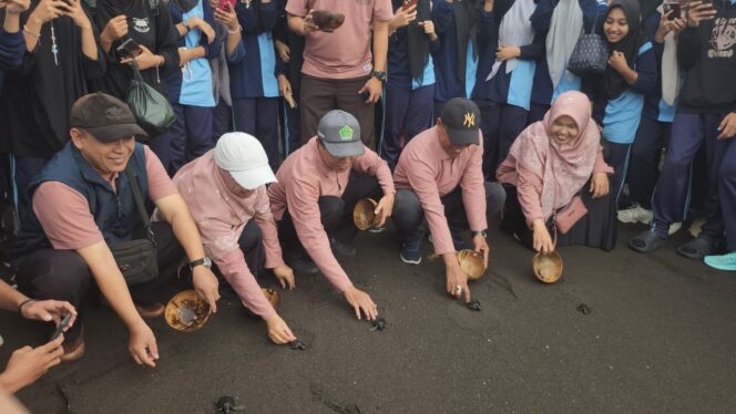 
					Lepas Tukik dan Tanam Pohon di Pantai Cemara, Cara MAN 1 Banyuwangi Bentuk Karakter Siswa Cinta Lingkungan