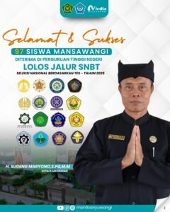 179 Siswa MAN 1 Banyuwangi Lolos Perguruan Tinggi Negeri, 97 Siswa Lolos Jalur SNBT