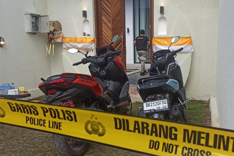 Polisi buru dua pelaku penembakan di vila Bali yang tewaskan WNA Australia ZR dan lukai SG. Satu pelaku kenakan jaket ojek online.