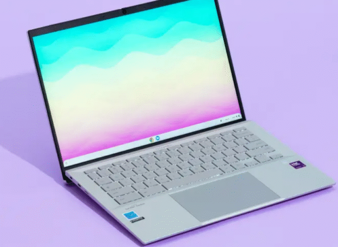 
					Ilustrasi laptop chromebook.