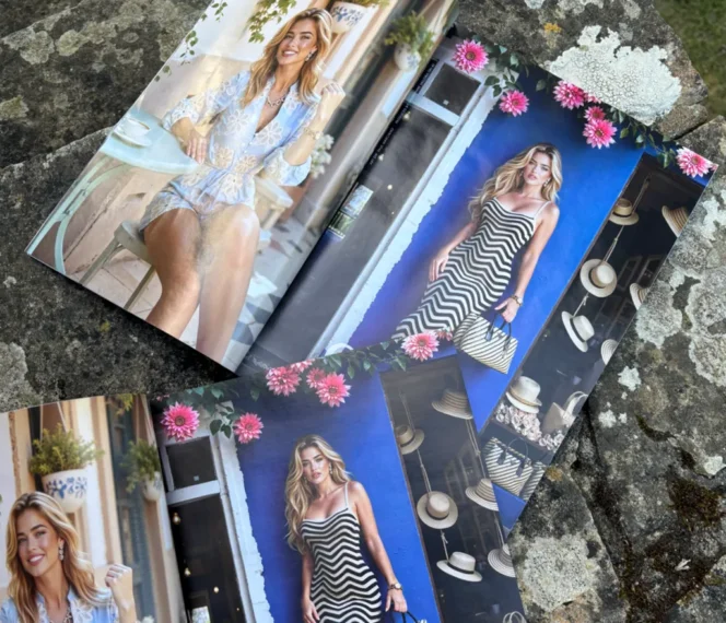 
					Model AI brand fashion Guess yang muncul di majalah Vogue edisi Agustus. (foto: Seraphinne Vallora)