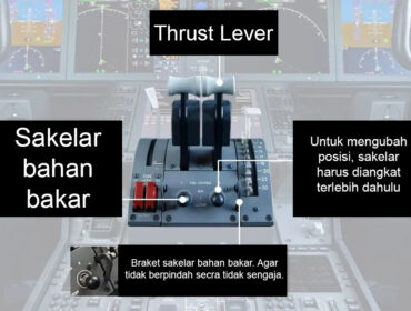 Ilustrasi posisi sakelar bahan bakar Boeing 787 Dreamliner.
