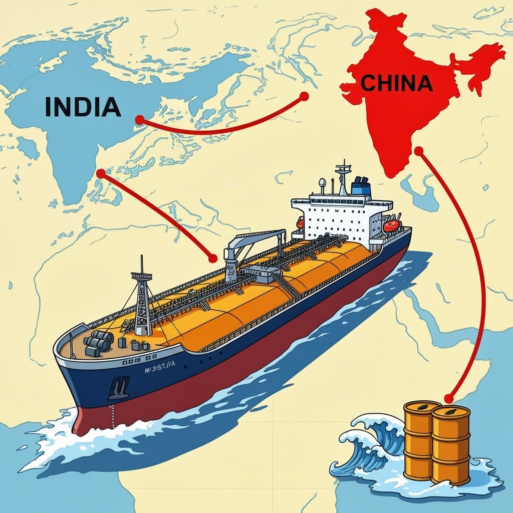 China tegaskan tetap beli minyak dari Rusia dan Iran meski AS ancam tarif 100%. Isu ini jadi ganjalan utama perundingan dagang