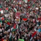 Puluhan ribu orang padati Sydney Harbour Bridge, ikuti aksi solidaritas Palestina. Desak perdamaian dan bantuan kemanusiaan di Gaza.
