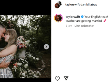 Tangkapan layar akun Instagram Taylor Swift.
