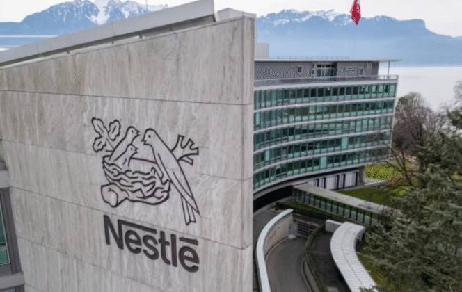 
					Kantor pusat Nestle di Swiss.