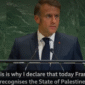 Prancis akui negara Palestina di PBB. Macron serukan akhir perang Gaza dan solusi dua negara meski ditolak Israel.