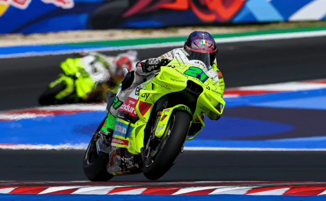 
					Franco Morbidelli (Pertamina Enduro VR46 Racing) berhasil finish keempat di MotoGP San Marino. Minggu, 14 September 2025. (foto: motogp.com)