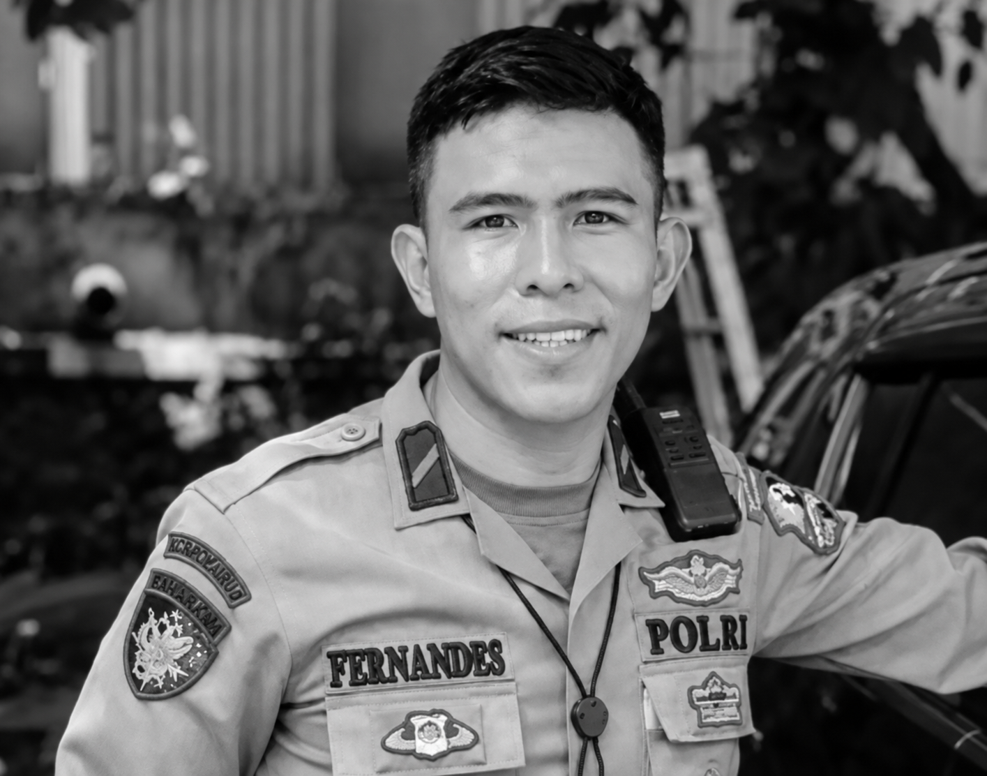 Bharatu Laurentius Valdo Fernandez Lawai yang tewas setelah dianiaya sesama rekan polisi di Pondok Cabe. 