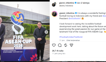 Presiden FIFA Gianni Infantino di Indonesia