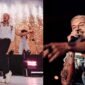 Macklemore tampil di panggung pada tur Free Palestine.