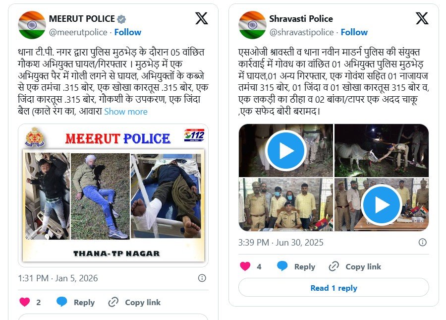 Polisi India Tembak Ratusan Pencuri Sapi, Dugaan Diskriminasi Terhadap Komunitas Muslim Menguat
