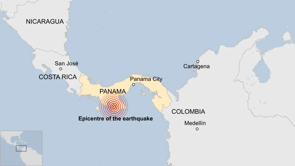 peta gempa panama